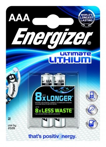 Energizer Ultimate Lithium L92 AAA Micro 2er Blister