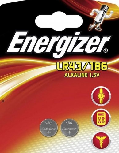 Energizer Alkaline Knopfzelle 186 LR43 AG12 Blister 2