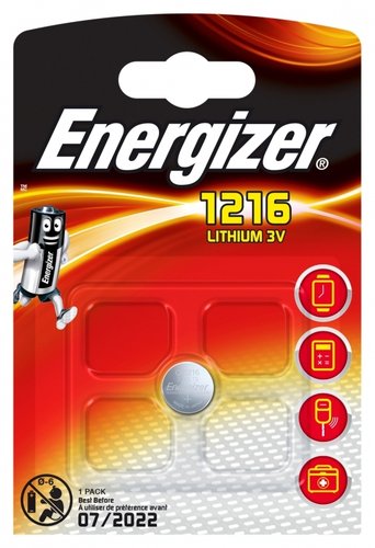 Energizer Lithium 3V CR1216 Blister 1
