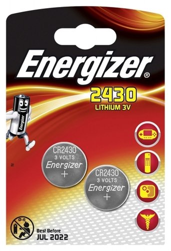 Energizer Lithium Knopfzelle 3V CR2430 Blister 2