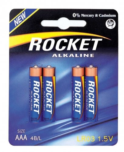 ROCKET Alkaline Blue LR3 AAA Micro 4er Blister