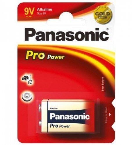 Panasonic Pro Power Alkaline 6LR61-9V-E-Block 1er Blister