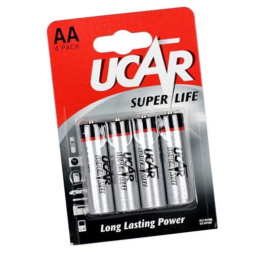 Ucar Super Life R6 1215 AA Mignon 4er Blister
