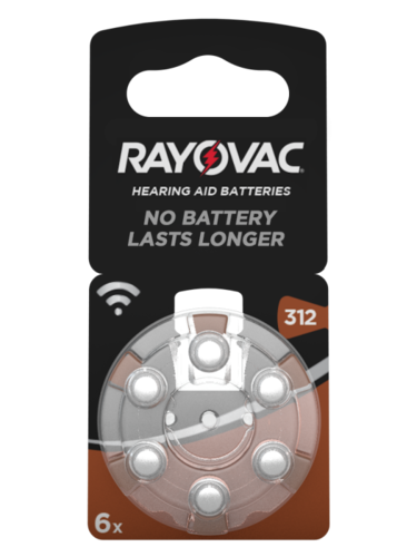 Rayovac Hörgerätebatterie Acoustic V312 6er Blister