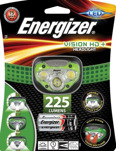 Energizer Pro Kopfleuchte Vision HD+ Headlight  inkl. 3xAAA