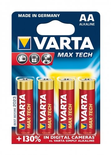 Varta Max Tech Alkaline 4706-LR6-AA-Mignon - 4er Blister