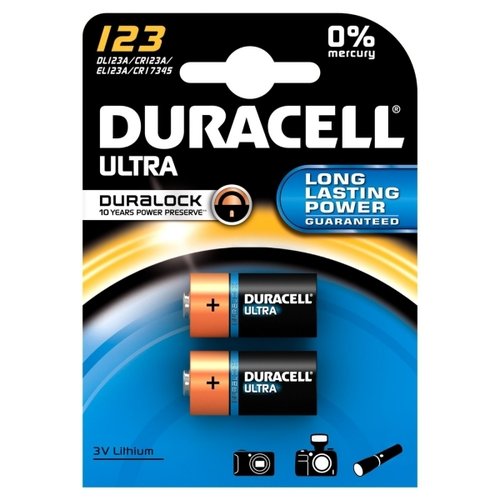 Duracell Duralock Lithium Ultra 123 - 2er Blister