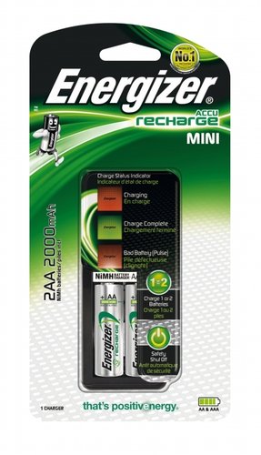 Energizer Mini Charger inkl. 2x AA 2000 mAh