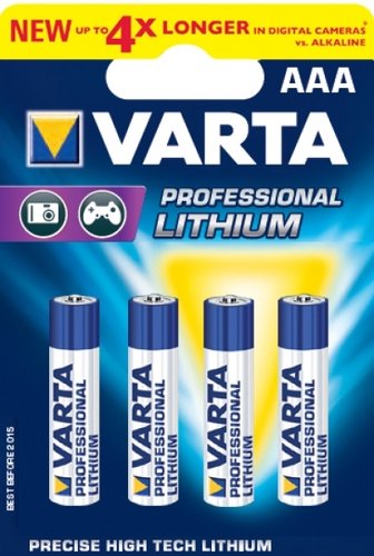 VARTA Professional Lithium AAA Micro 6103 4er Blister