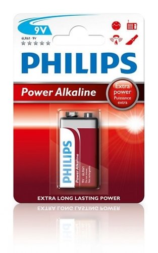 Philips Powerlife Alkaline 9V-6LR61-6LF22 1er Blister