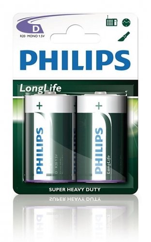 Philips LongLife LR20-D-Mono - 2er Blister
