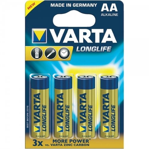 Varta Longlife Extra Alkaline 4106 LR06 AA Mignon 4er Blister