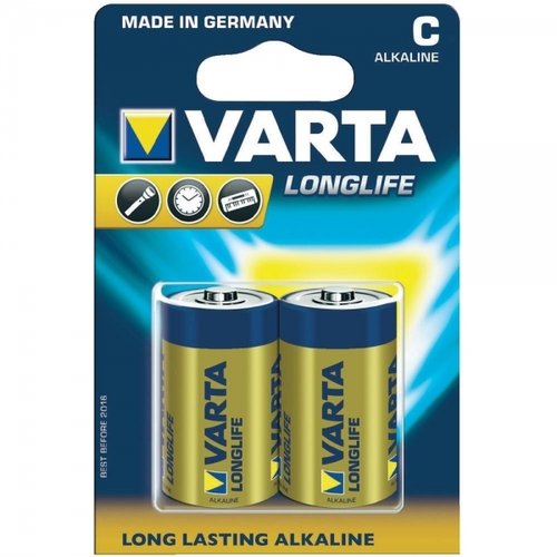 Varta Longlife Extra Alkaline 4114 LR14 C Baby 2er Blister