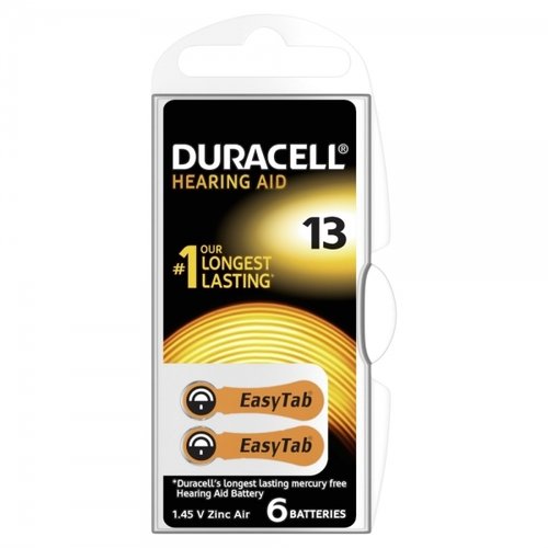 Duracell Hörgerätebatterie easytab 13 - 6er Blister