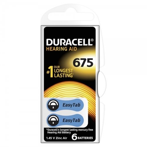 Duracell Hörgerätebatterie easytab 675 - 6er Blister