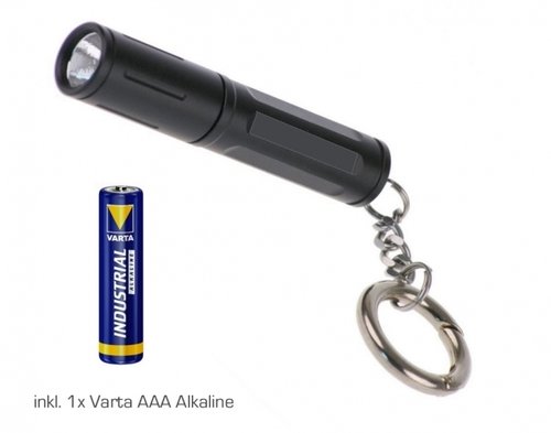 VT X100 PRO Hochleistungs LED Schlüsselanhänger Leuchte Aluminium, schwarz