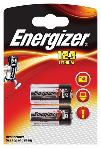 Energizer Foto EL 123 AP CR 17345 CR123 2er Blister